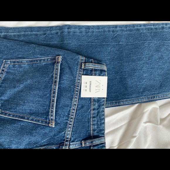 Zara straight leg blue jeans - Picture 7 of 7
